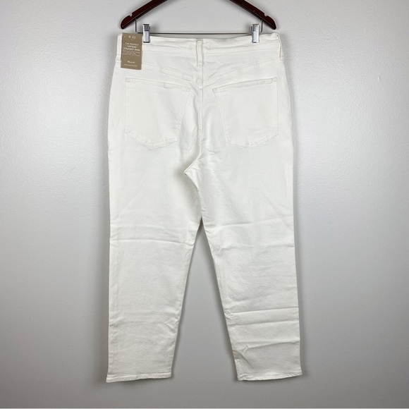 Madewell Plus Perfect Vintage High Rise Straight Jeans White Size 32 NWT - Picture 6 of 11
